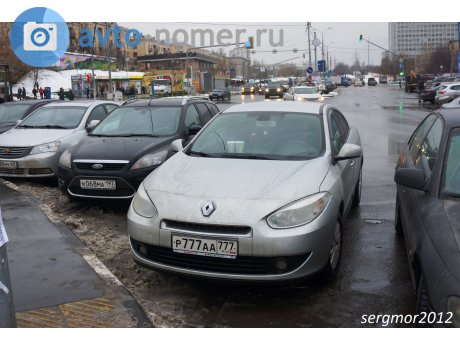 р777аа777, Renault Fluence