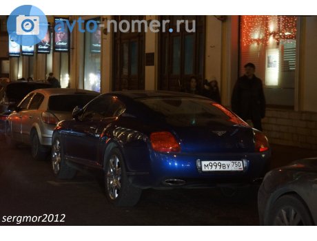 м999ву750, Bentley Continental