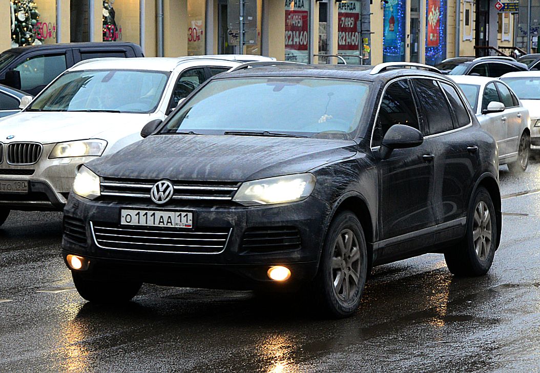 о 111 аа 11, Volkswagen Touareg 2nd gen (7P), 2010–2018
