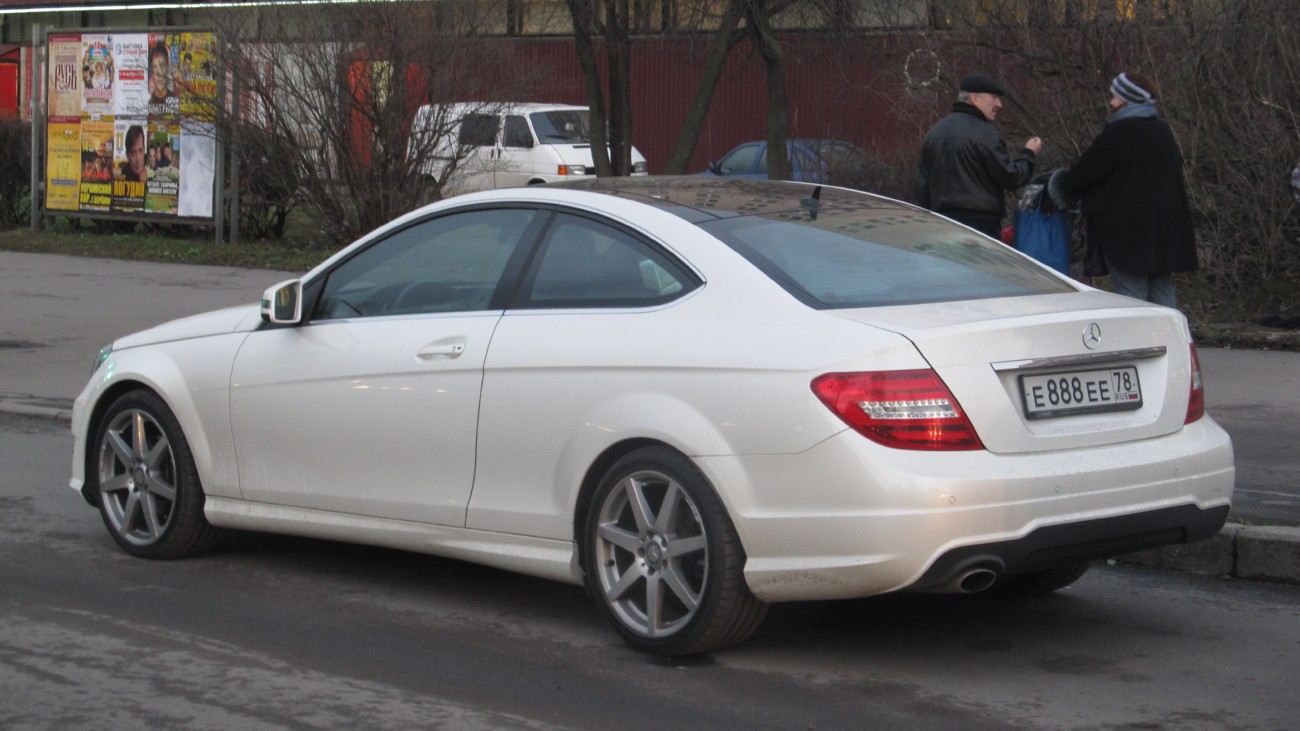 е 888 ее 78, Mercedes-Benz C-Klasse 3rd gen Coupé (C204), 2011–2015