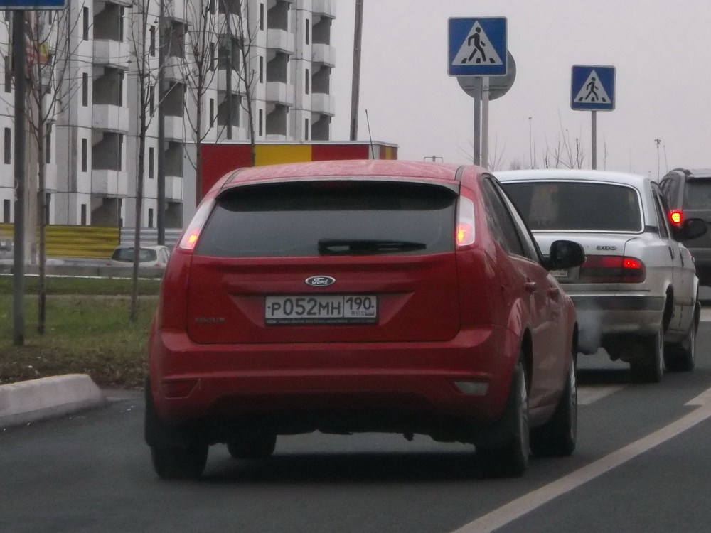р 052 мн 190, Ford Focus 2nd gen (Classic) 5-door Hatch (DA3; C307), facelift, 2008–2011 (–2014 for CN- and LATAM-market)