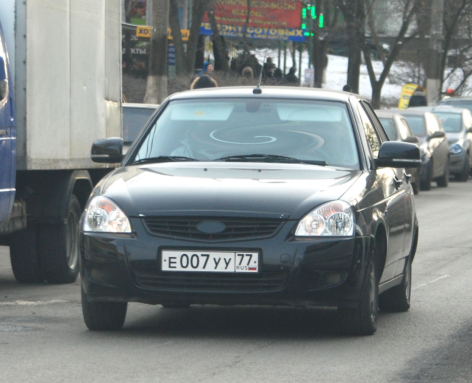 Приора с московскими номерами