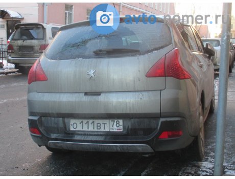 о111вт78, Peugeot 3008