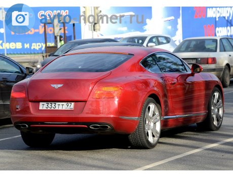 т333тт97, Bentley Continental