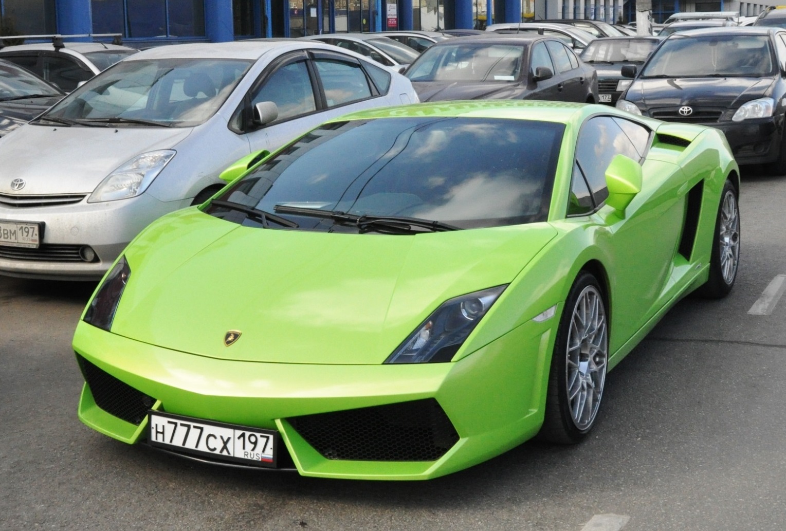 lamborghini gallardo зеленый