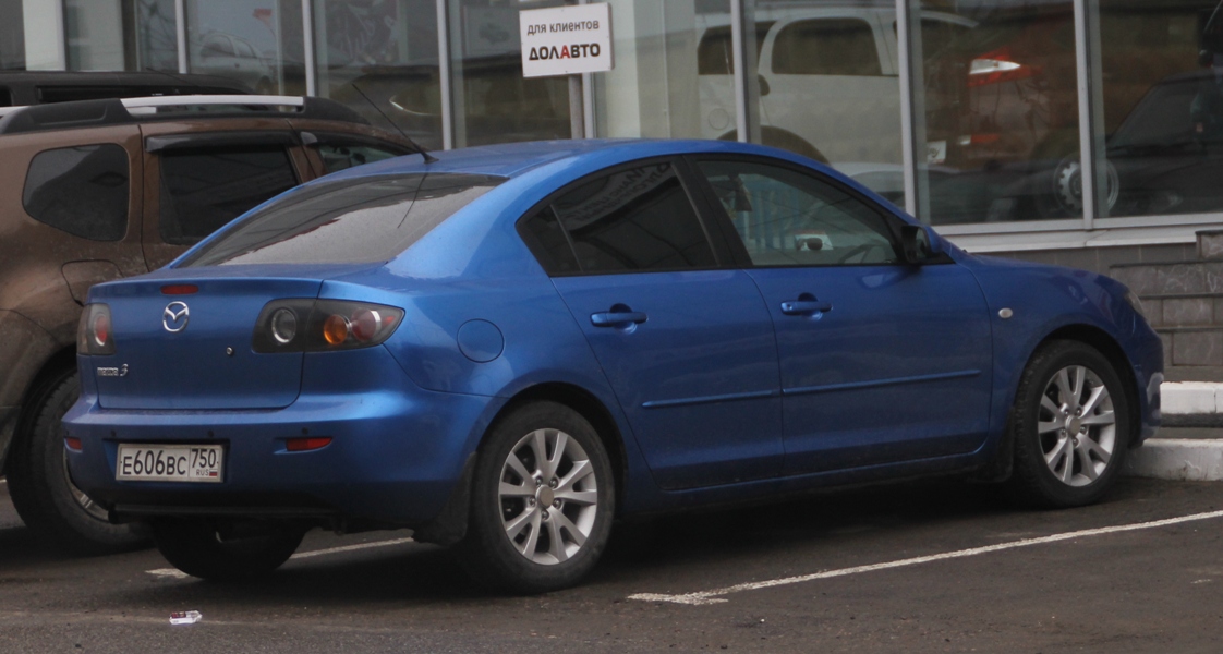 е 606 вс 750, Mazda 3 