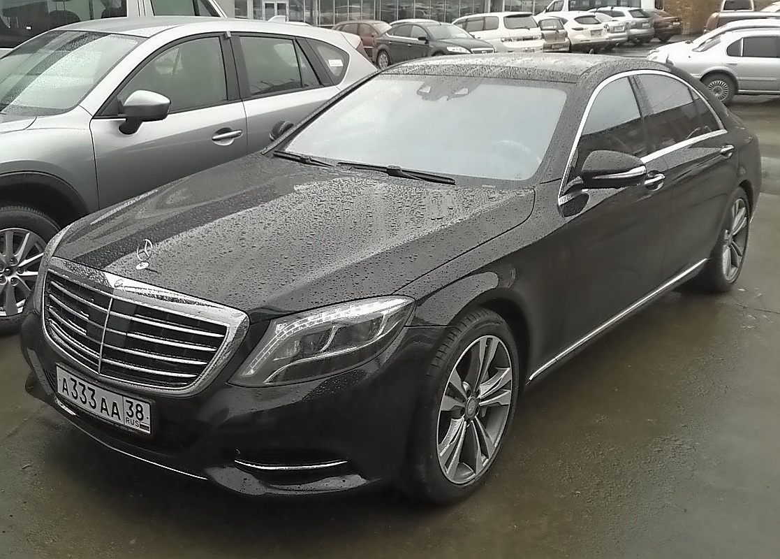 а 333 аа 38, Mercedes-Benz S-Klasse 8th gen Sedan (W222/V222), 2013–2020