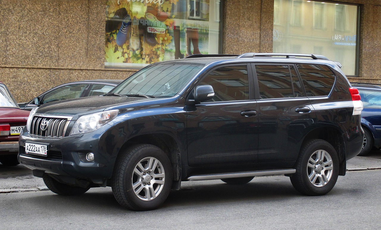 а 222 аа 178, Toyota Land Cruiser Prado 4th gen 5-door SUV (J150), 2009–2013