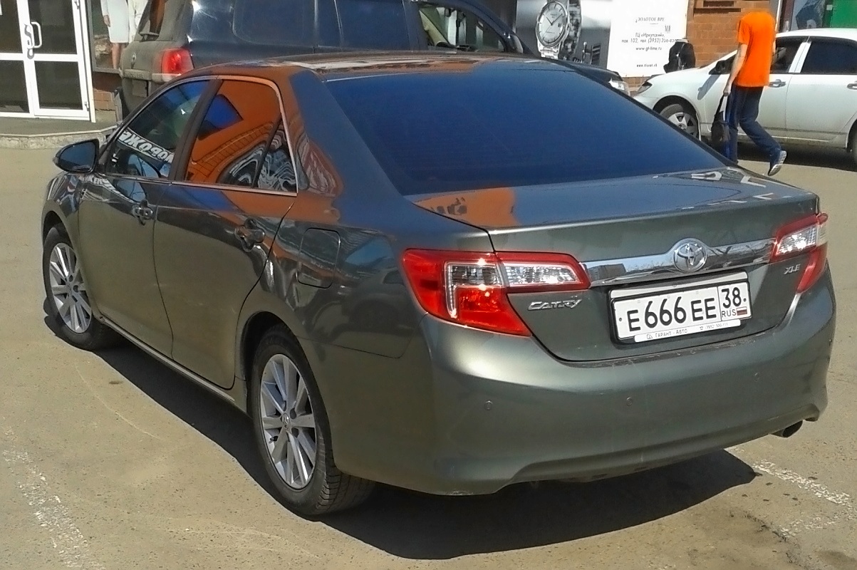 е 666 ее 38, Toyota Camry 7th gen (Altise, Atara) (XV50; NA- and AU-market), 2011­–2014