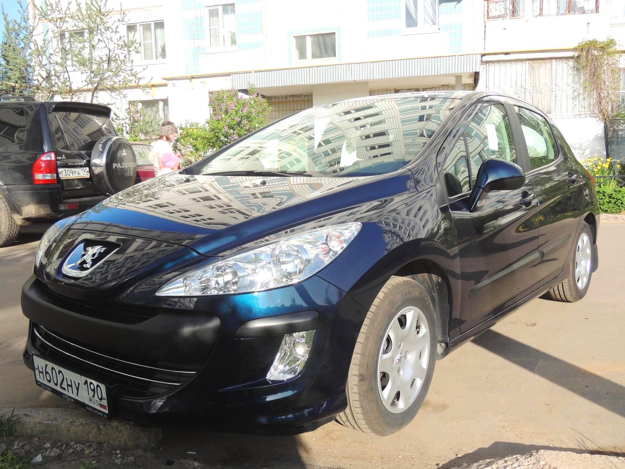 н 602 ну 190, Peugeot 308 1st gen 5-door Hatch (T7), 2007–2010 (don't set)