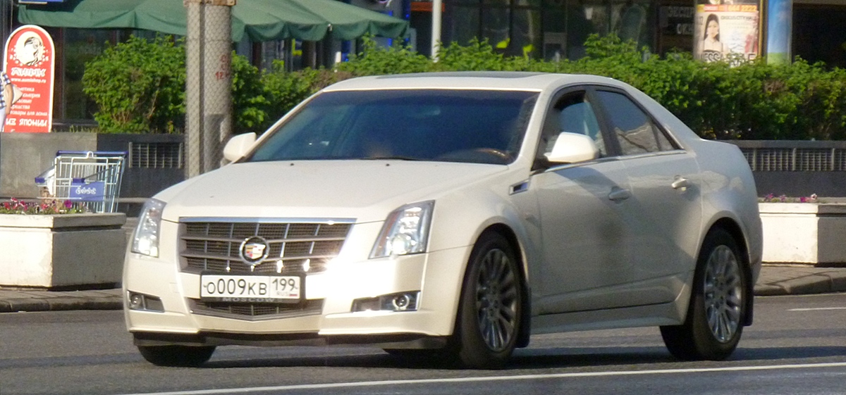 о 009 кв 199, Cadillac CTS 2nd gen Sedan (Sigma II), 2007–2013
