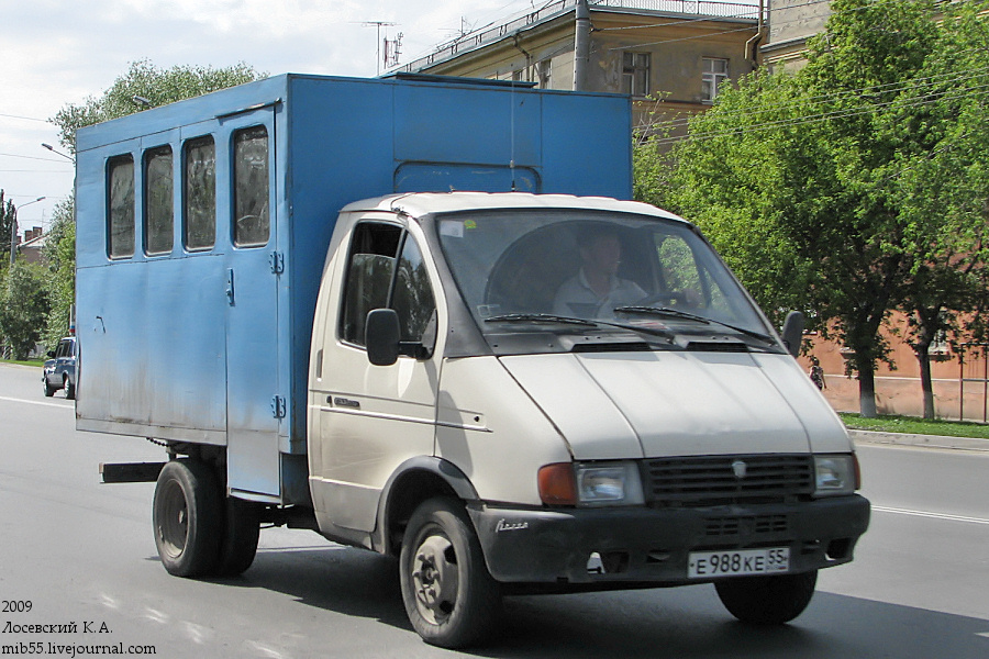 е 988 ке 55, GAZ 3302 ГАЗель ОАЗ-27311, 1995–1997