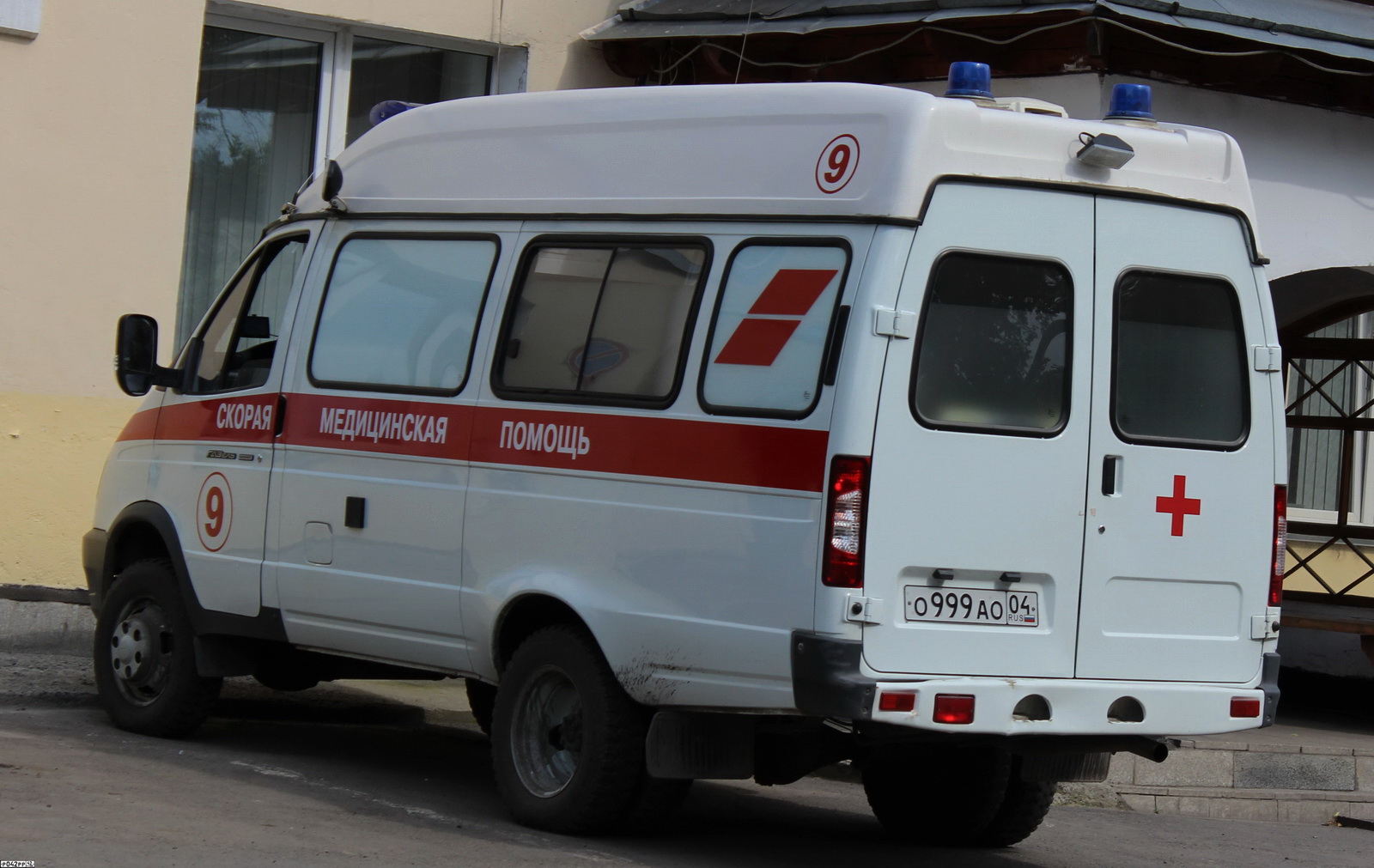 о 999 ао 04, GAZ 3221 ГАЗель 32217 4x4 Minibus, facelift, 2003–