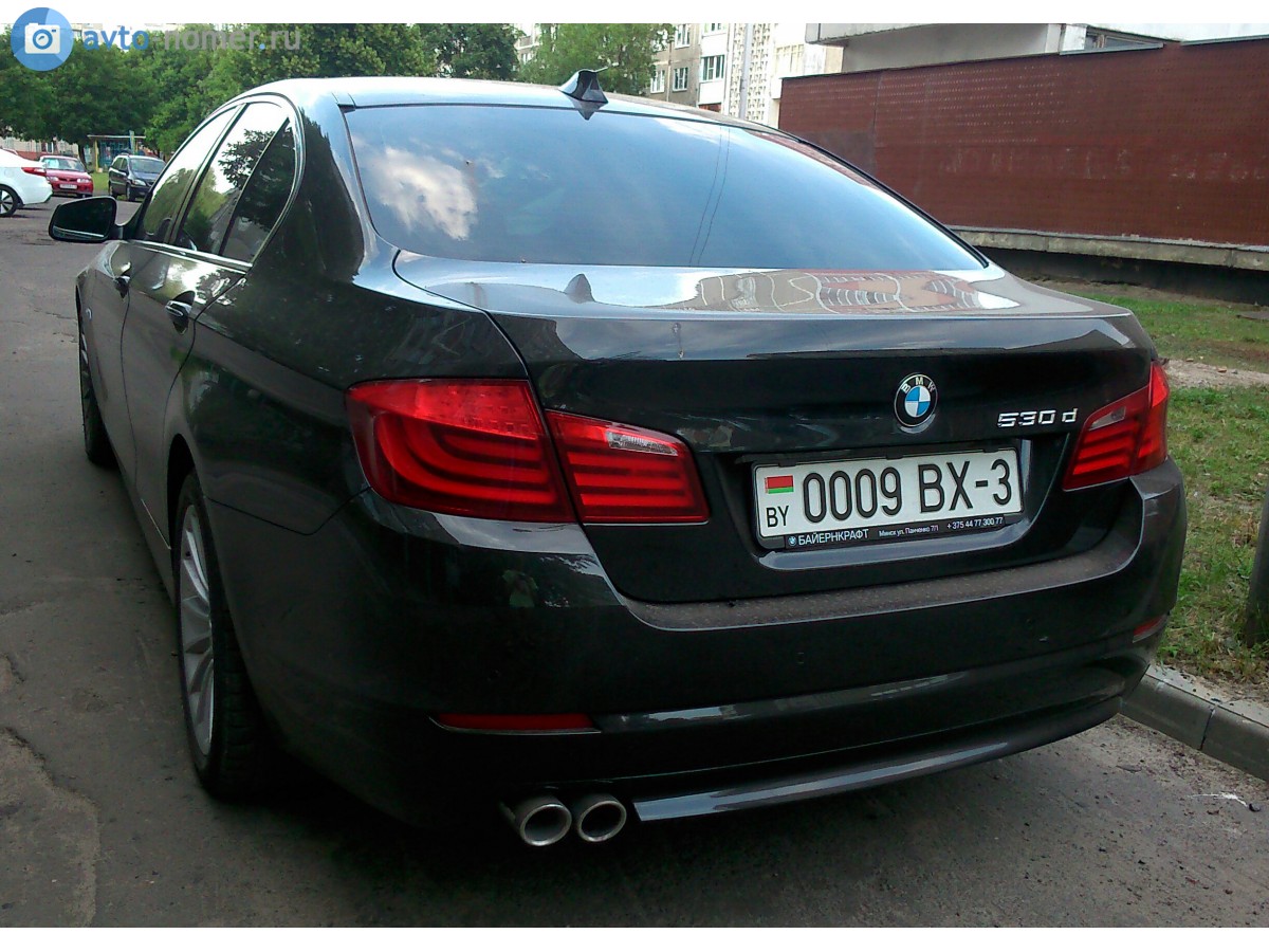 0009 BX-3, BMW 5 Series 6th gen Sedan (F10/F18), 2010–2017