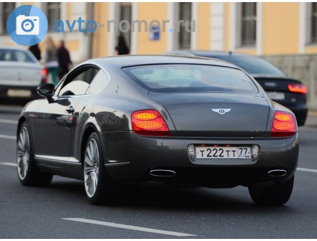 т222тт77, Bentley Continental