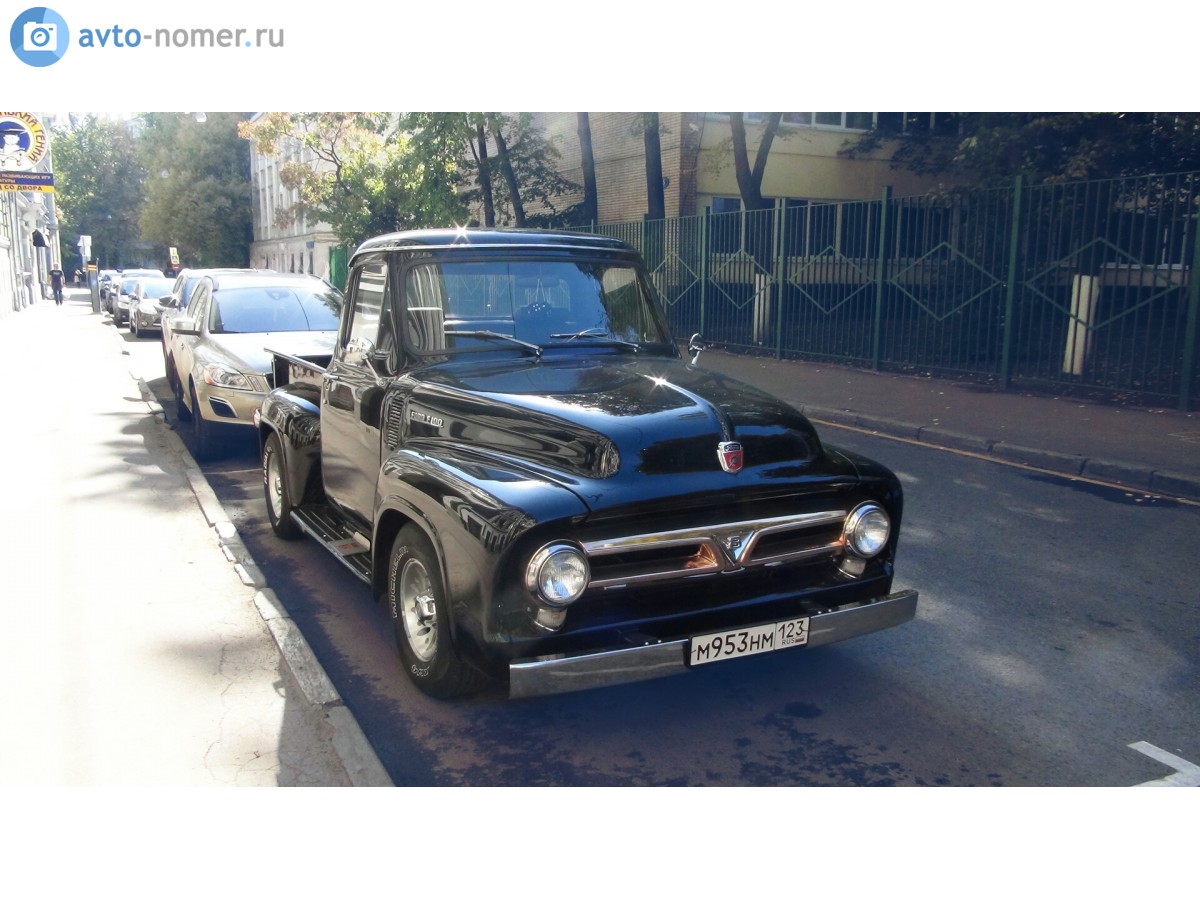 м 953 нм 123, Ford F-100 2nd gen (Triple Economy) Pickup, 1952–1956