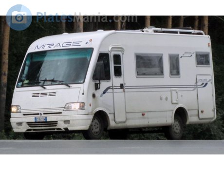 CT 642 SW, FIAT Ducato (Venice) License plate of Italy